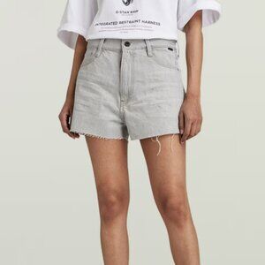 G-Star Type 89 Short Cut Shorts Sterling Grey Womens Size 28
